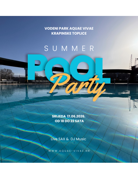 After work pool party Aquae Vivae Krapinske Toplice